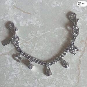 Coach Silver Charm Strap 11 inches
